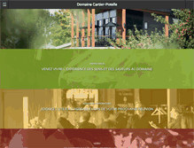 Tablet Screenshot of domaine-cartier-potelle.com